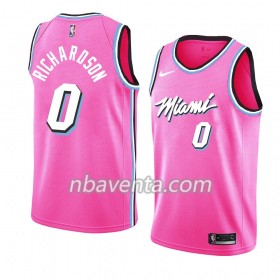 Camiseta Hombre Miami Heat Josh Richardson 0 2018-19 Nike Rosa Swingman